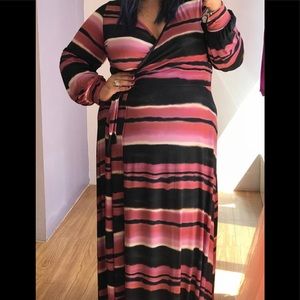 Wrap around Maxi Dress